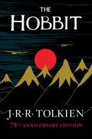The Hobbit by J.R.R. Tolkien book cover. Click here to borrow this title on our catalog.
