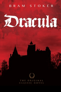 Dracula by Bram Stoker book cover. Click here to find this book in our catalog.